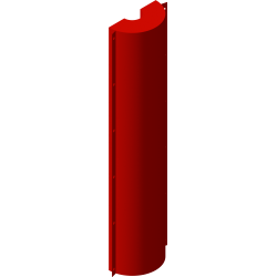 Matelas de protection demi-cylindrique NF S52-105